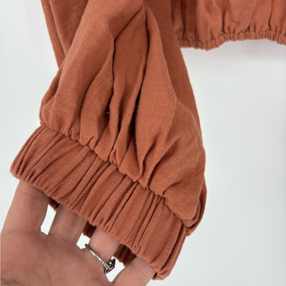 GIRL AND THE SUN EMORY QUARTER LENGTH PUFF SLEEVE CROP TOP - Picture 8 of 13